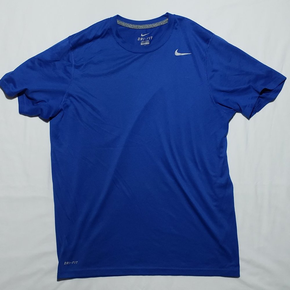 NIKE LEGEND SHIRT LARGE BLUE EUC